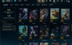 Bronze 4 com 60 Champs e 38 Skins ( Mais de 150 Jogos )