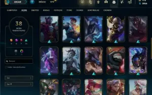 Bronze 4 com 60 Champs e 38 Skins ( Mais de 150 Jogos )