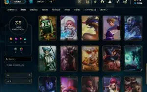 Bronze 4 com 60 Champs e 38 Skins ( Mais de 150 Jogos )