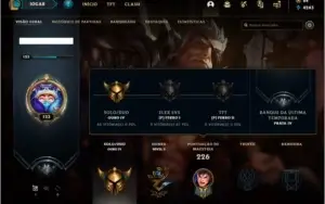 Conta ouro 4 com 70 skins (Duas Prestigios) e 82 champs
