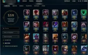 Platina V - 97 skins - todos os campeões - 31k de Ip