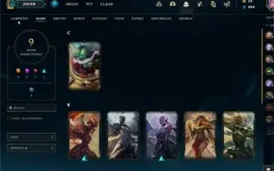 Conta de Colecionador com Kayle Prateada e Corki Ovni