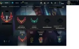 Conta league of legends de 9 anos com 561 skins diamante 3