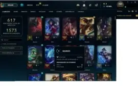 Conta league of legends de 9 anos com 561 skins diamante 3