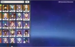 Conta Genshin Eula, Yoimiya, Zhongli, Kokomi + 4 T5 + Harpa