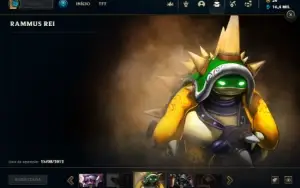 Unranked com TODOS os champs e 170 Skins + Rammus Rei