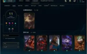 CONTA DE LOL B1, 11 SKINS, 1 LENDARIA, PODEMOS NEGOCIAR