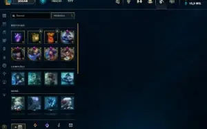 Conta com 4 skin Miticas e bordas de SKIN