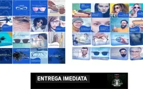 +120 Artes Prontas Editáveis Ótica Oftalmologista Psd
