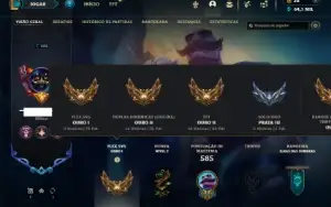 Prata 3 com TODOS os champs e 213 Skins ( MAIN SUP )