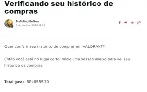 Conta Muito rara de valorant
