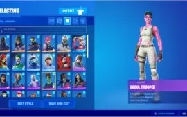Conta fortnite Super RARA (Ghoul Trooper ROSA, CAVEIRAO ROXO