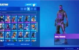Conta fortnite Super RARA (Ghoul Trooper ROSA, CAVEIRAO ROXO