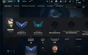 Diamante 4 com 31 Champs e 7 Skins + 2 Fragmentos