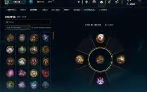Diamante 4 com 31 Champs e 7 Skins + 2 Fragmentos