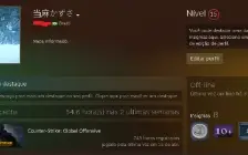 conta steam com prime csgo{250horas} + jogos