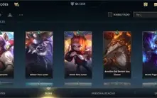 Vendo conta Wild Rift com 52 skins, 78 campeões e 25k de cri