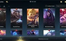 Vendo conta Wild Rift com 52 skins, 78 campeões e 25k de cri