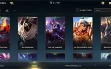 Vendo conta Wild Rift com 52 skins, 78 campeões e 25k de cri