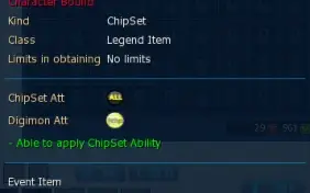 DMO OrdiShin 4set Yolei Aura/ Chip Jog, Xros and Magnet Perm