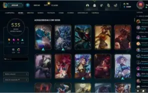 Conta league of legends level 204