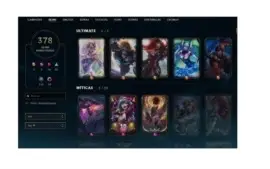 378 skins, 336 icones, elmo e bandeira chall. e muito mais