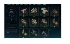 378 skins, 336 icones, elmo e bandeira chall. e muito mais