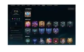 378 skins, 336 icones, elmo e bandeira chall. e muito mais