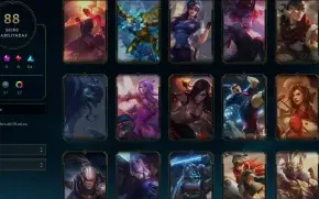 Conta lol platina 3 com 88 skins
