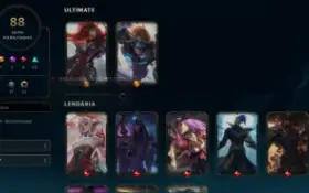 Conta lol platina 3 com 88 skins