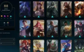 Conta lol platina 3 com 88 skins