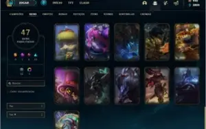 Conta prata 4 com 47 skins e 92 champs ( tem 1250 RPS )