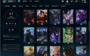 Conta prata 4 com 47 skins e 92 champs ( tem 1250 RPS )