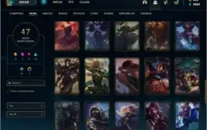 Conta prata 4 com 47 skins e 92 champs ( tem 1250 RPS )