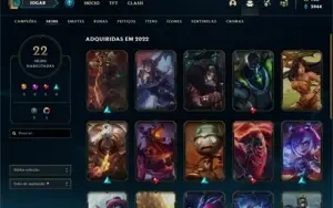 Conta de Lol Com algumas Skins Maneiras no preço!!!!!!!!!!!!