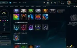 Conta LoL 447 Skins e Todos os Campeões