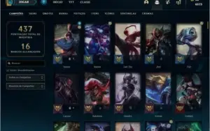 Conta Ouro 4 com quase todos champs