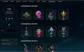 conta lol platina 2 todos champions