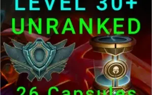 Contas Unrankeds lvl 30 + Capsulas
