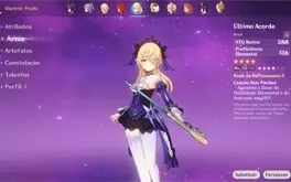 Conta AR 56 com Ganyu de Amos
