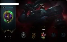 Conta League Of Legends 99 skins 123 champions level 236