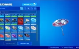 Conta de Fornite com mais de R$ 1000 reais em itens.