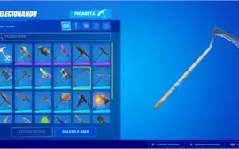 Conta de Fornite com mais de R$ 1000 reais em itens.