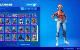 Conta de Fornite com mais de R$ 1000 reais em itens.