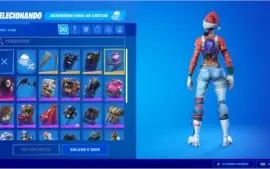 Conta de Fornite com mais de R$ 1000 reais em itens.