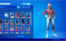 Conta de Fornite com mais de R$ 1000 reais em itens.