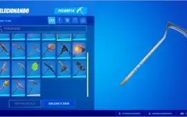Conta de Fornite com mais de R$ 1000 reais em itens.