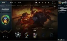 conta prata 2,152 skins +120champ
