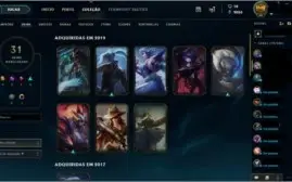 Conta Ouro IV - LV 89 - 87 champs e 31 skins