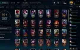 Conta Ouro IV - LV 89 - 87 champs e 31 skins